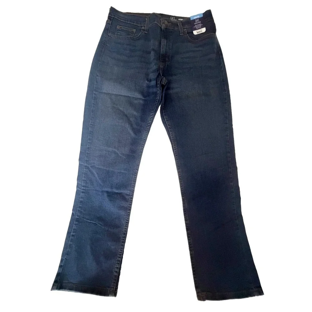 George Men's Blue Medium Wash Flex Athletic Fit Jean Size 34 X 30 New